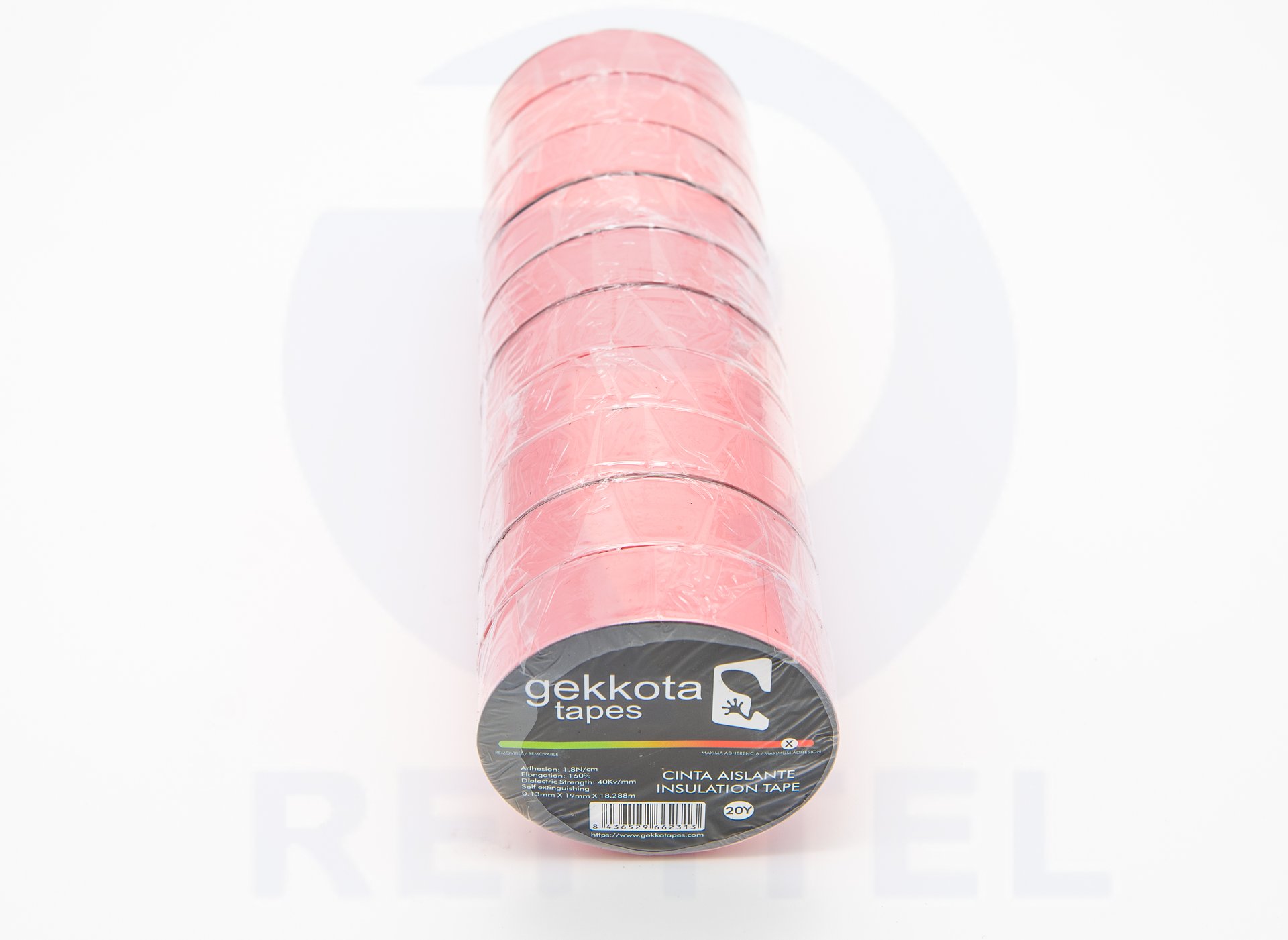 CINTA AISLANTE ROSA 20M RANGER (PACK 10 ROLLOS)